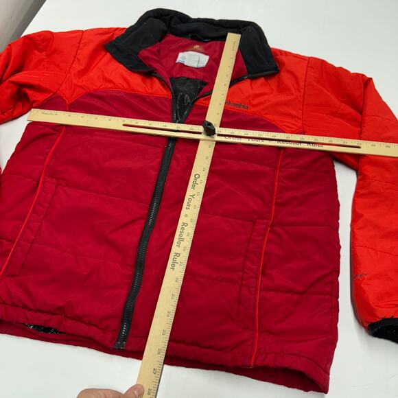 Columbia Jacket Mens Large Orange Red Omni heat Interchange Coat - Picture 7 of 13